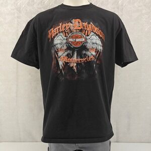 Harley-Davidson Shirt Mens 2XL XXL Black Alamo City San Antonio TX Graphic Tee